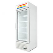 True 12 Cu. Ft. Glass Swing Door Merchandiser - White White